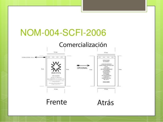 nom 004 scfi 2006